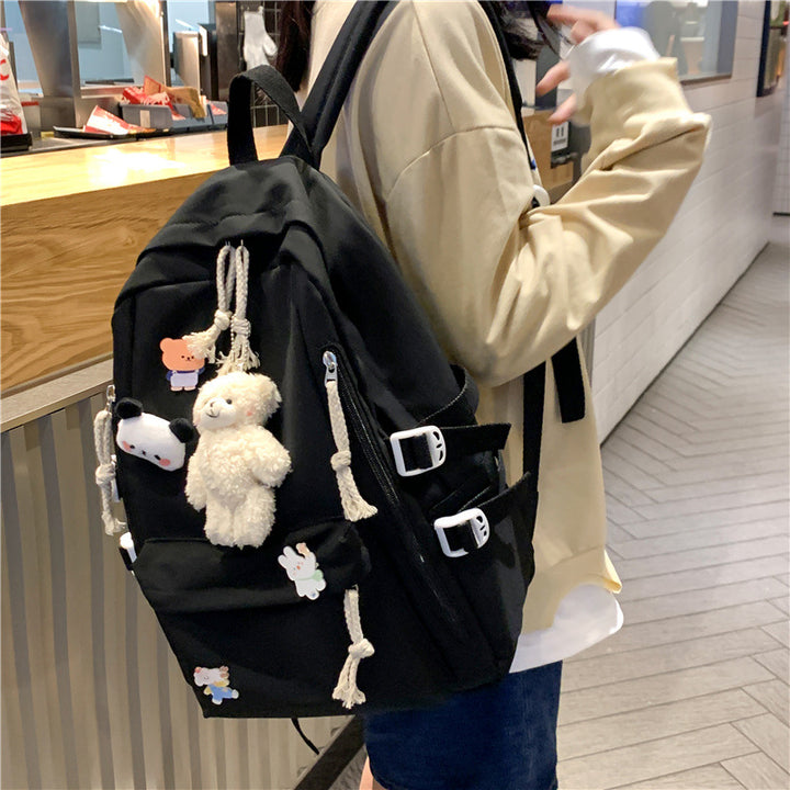 Damen Rucksack mit niedlichen Applikationen und vielseitigen Fächern Nord Taschen