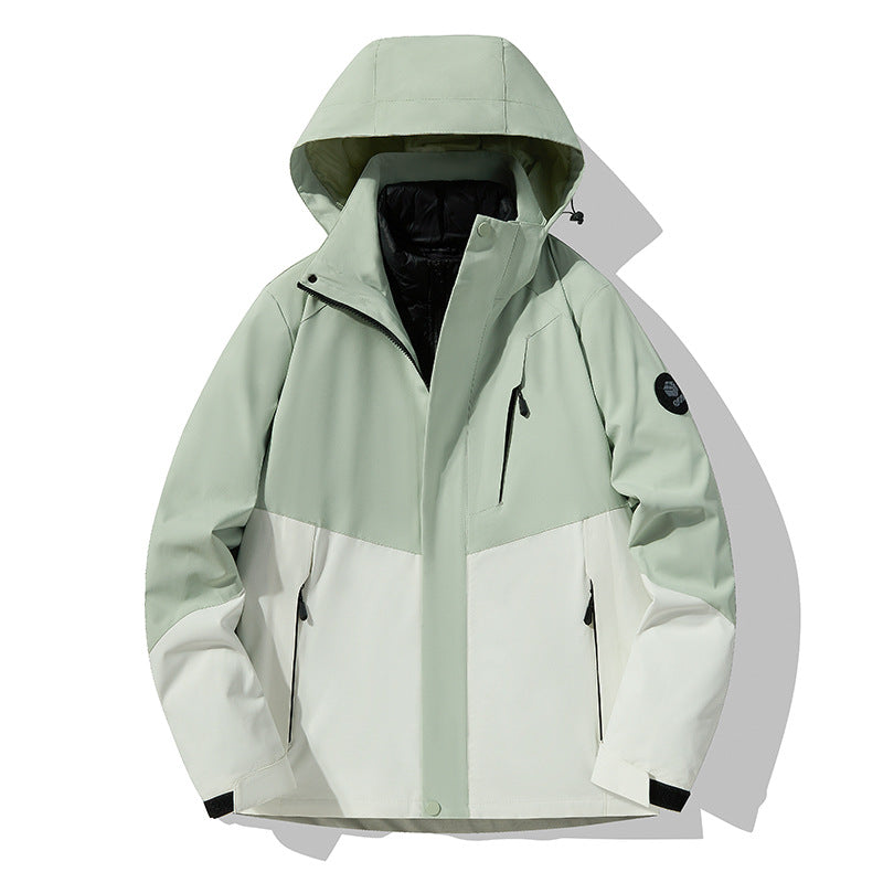Herren Dreifach kombinierbare Funktionsjacke mit abnehmbarer Steppweste Nord Taschen