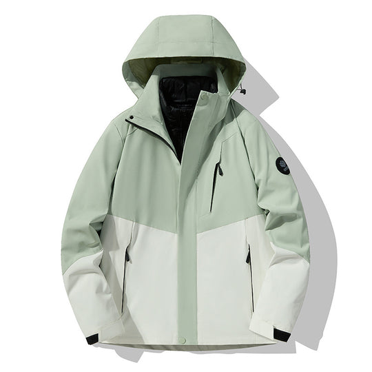 Herren Dreifach kombinierbare Funktionsjacke mit abnehmbarer Steppweste Nord Taschen