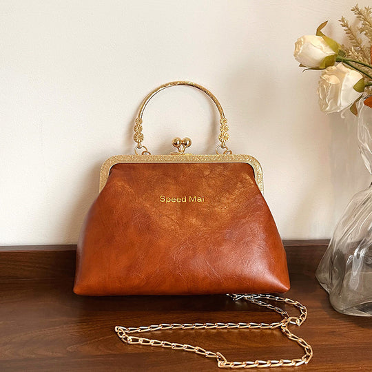 Damen Vintage-Handtasche mit elegantem Kettenriemen Nord Taschen