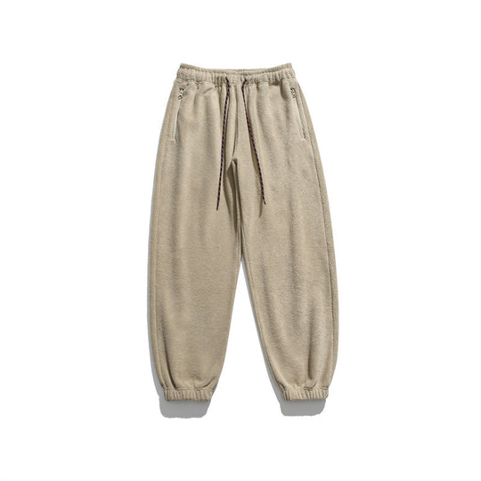 Herren Weit geschnittene Fleece-Jogginghose mit elastischen Bündchen und Eingrifftaschen Nord Taschen
