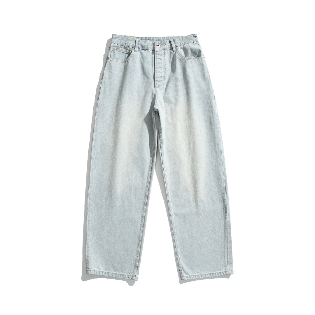 Damen Hochtaillierte Straight‑Leg Jeans mit weitem Bein Nord Taschen