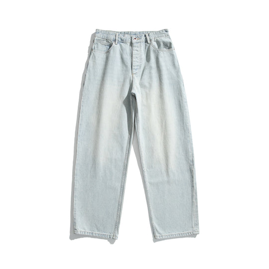 Damen Hochtaillierte Straight‑Leg Jeans mit weitem Bein Nord Taschen