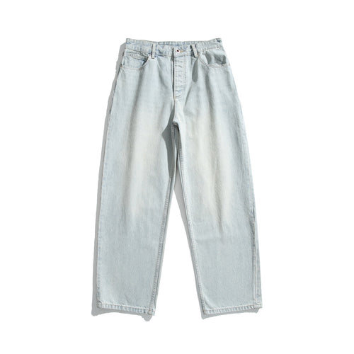 Damen Hochtaillierte Straight‑Leg Jeans mit weitem Bein Nord Taschen