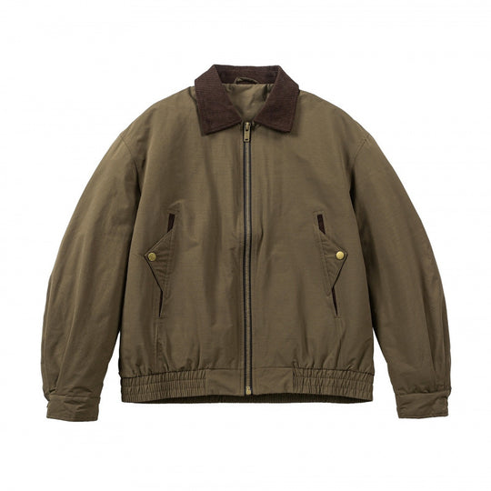 Herren Boxy-Field-Bomberjacke mit Cordkragen, Metallreißverschluss und elastischem Saum Nord Taschen