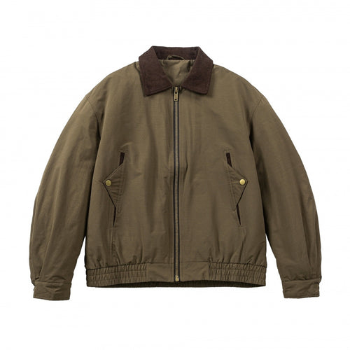 Herren Boxy-Field-Bomberjacke mit Cordkragen, Metallreißverschluss und elastischem Saum Nord Taschen
