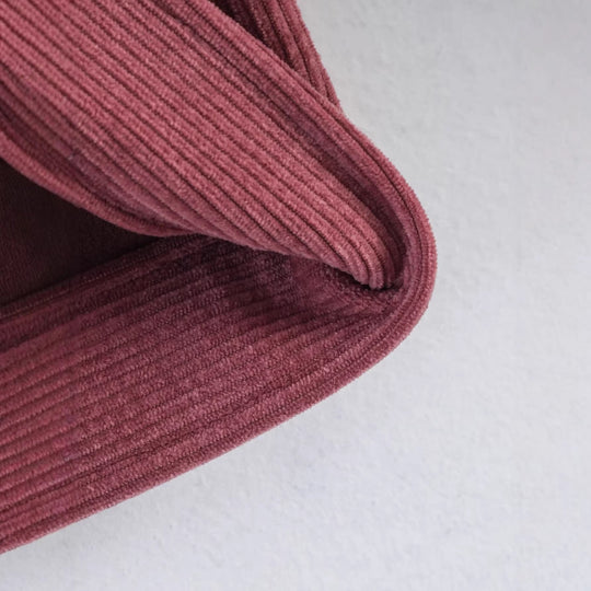 Damen Kurz geschnittene Cordjacke mit Kunstlederkragen, Frontreißverschluss und aufgesetzten Pattentaschen Nord Taschen