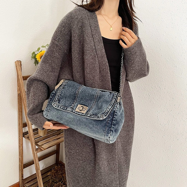 Damen elegante Umhängetasche im Jeans-Look Nord Taschen