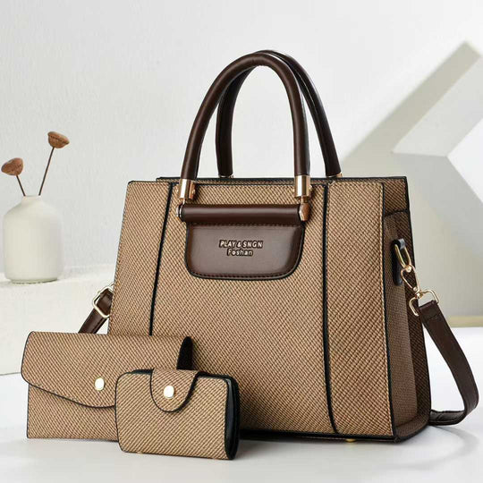 Damen elegante Handtasche mit abnehmbarem Portemonnaie Nord Taschen