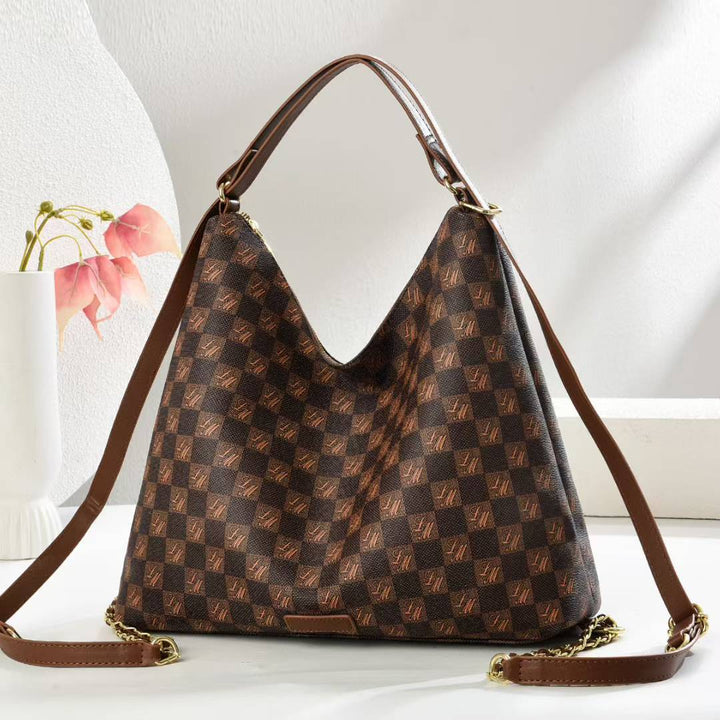 Damen elegante Umhängetasche mit strukturiertem geometrischem Design Nord Taschen