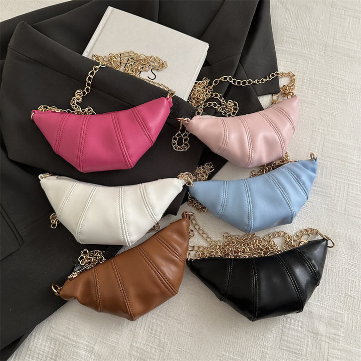 Damen elegante Umhängetasche mit stilvollem Kettenakzent Nord Taschen
