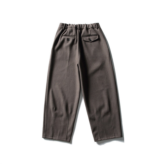 Damen Weite Cropped-Hose mit Bügelfalte und hoher Taille Nord Taschen