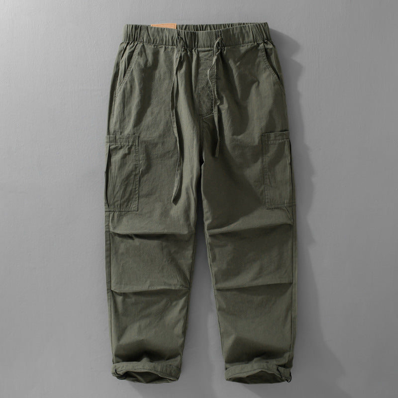 Herren Cargohose mit elastischem Bund, Kordelzug und aufgesetzten Beintaschen Nord Taschen