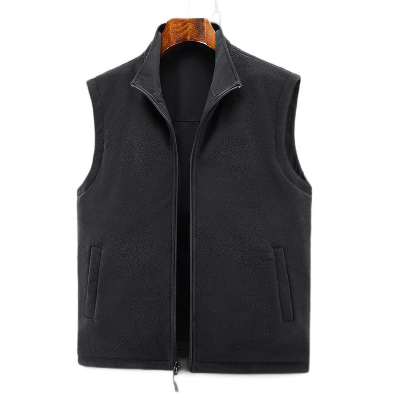 Herren Funktionsweste im urbanen Utility‑Stil mit Organizer‑Taschen und Stehkragen Nord Taschen