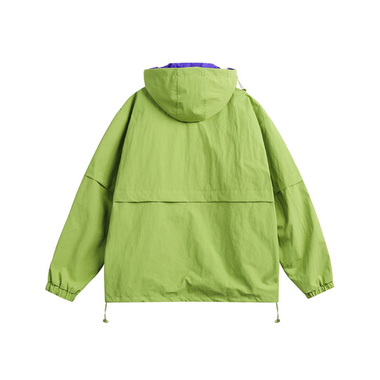 Unisex Technischer Oversize Anorak mit Kapuze, Zipperdetails und Kängurutasche Nord Taschen