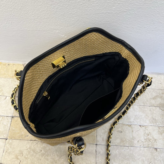 Damen handgefertigtes Taschen-Set mit eleganter Kettenapplikation Nord Taschen