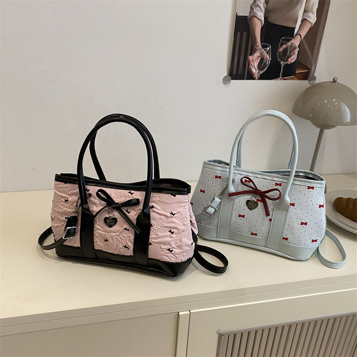 Damen modische Umhängetasche mit verspieltem Schleifendesign Nord Taschen