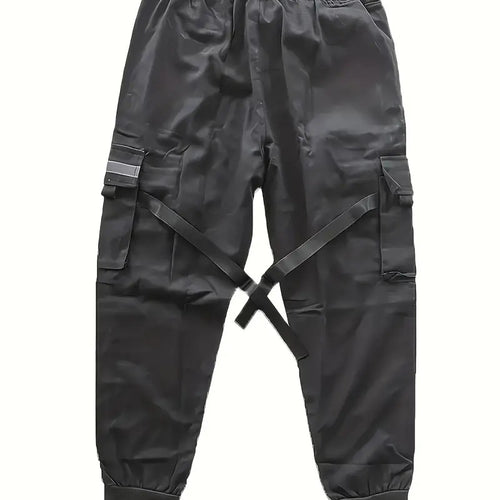 Herren Technische Cargo-Jogginghose mit Mehrfachtaschen, Gurtriemen & elastischem Bündchen Nord Taschen