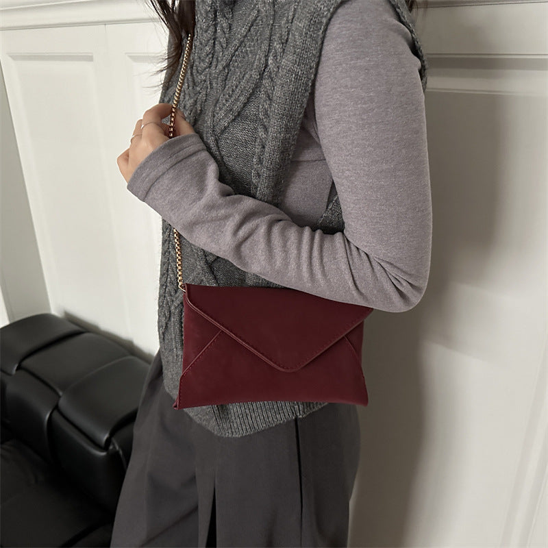 Damen Clutch-Tasche mit elegantem Umschlagdesign und feinem Kunstleder Nord Taschen