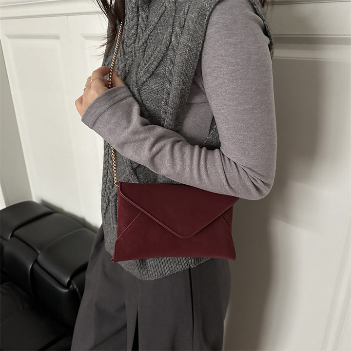 Damen Clutch-Tasche mit elegantem Umschlagdesign und feinem Kunstleder Nord Taschen