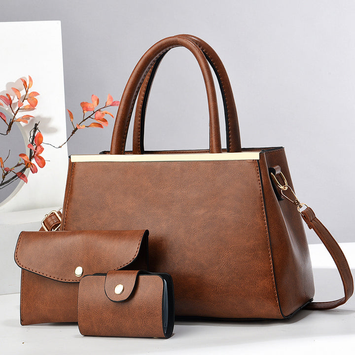 Damen elegante Handtasche mit abnehmbarem Zubehör Nord Taschen