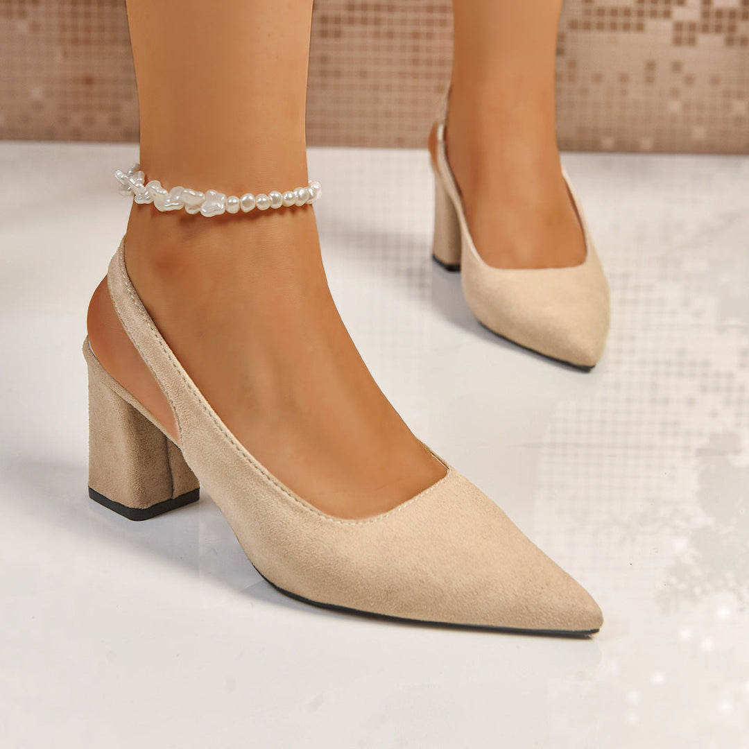 Damen Slingback-Pumps mit elegantem Blockabsatz - Vittorelli