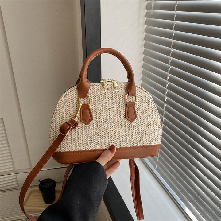 Damen elegante Handtasche im verspielten Flecht-Design Nord Taschen