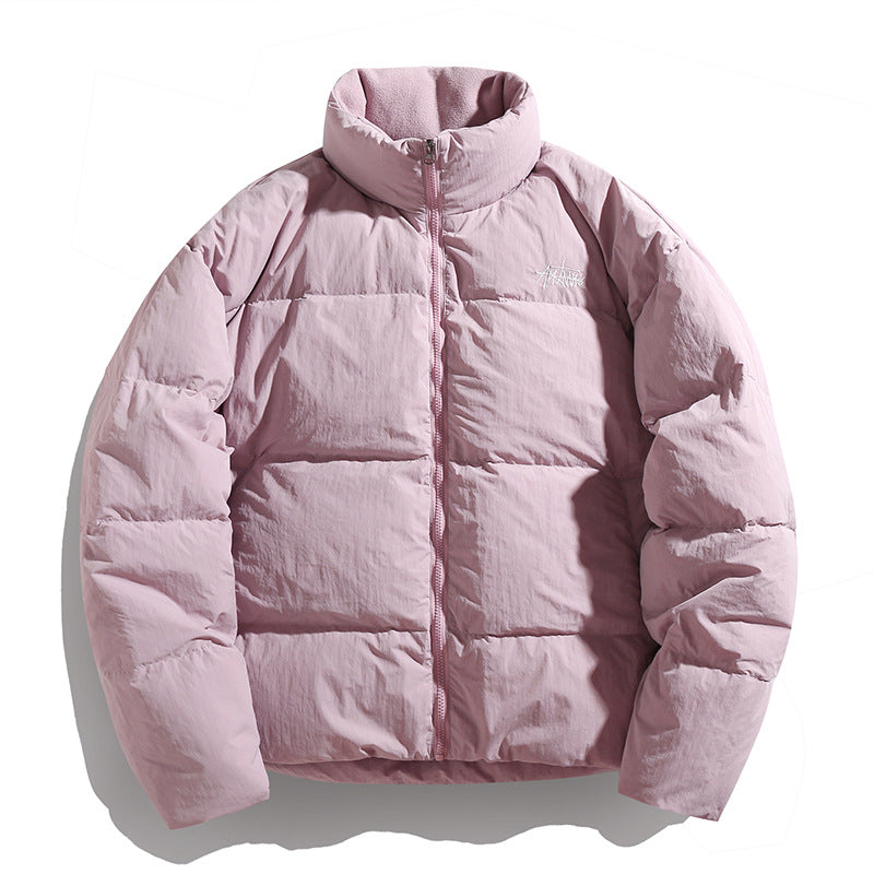 Damen Kurz geschnittene Daunenoptik‑Steppjacke mit hohem Stehkragen und Fleecefutter Nord Taschen