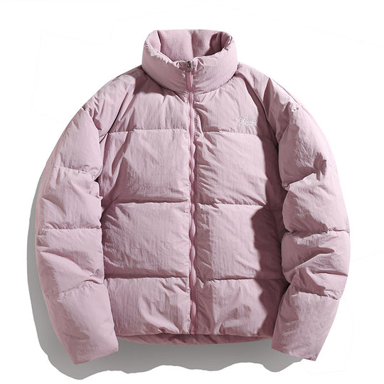 Damen Kurz geschnittene Daunenoptik‑Steppjacke mit hohem Stehkragen und Fleecefutter Nord Taschen