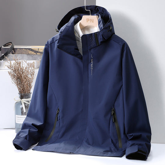 Damen leichte wasserabweisende Kapuzenjacke mit atmungsaktiver Membran und verdecktem Reißverschluss Nord Taschen