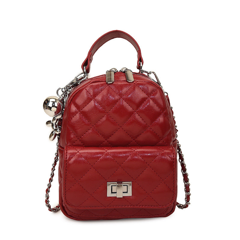 Damen modische Mini-Rucksacktasche mit elegantem Kettenriemen Nord Taschen