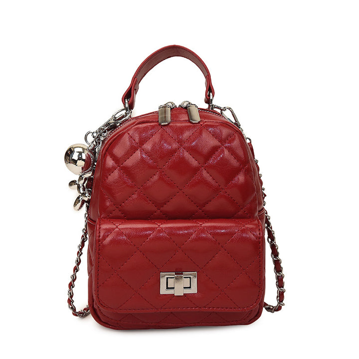 Damen modische Mini-Rucksacktasche mit elegantem Kettenriemen Nord Taschen