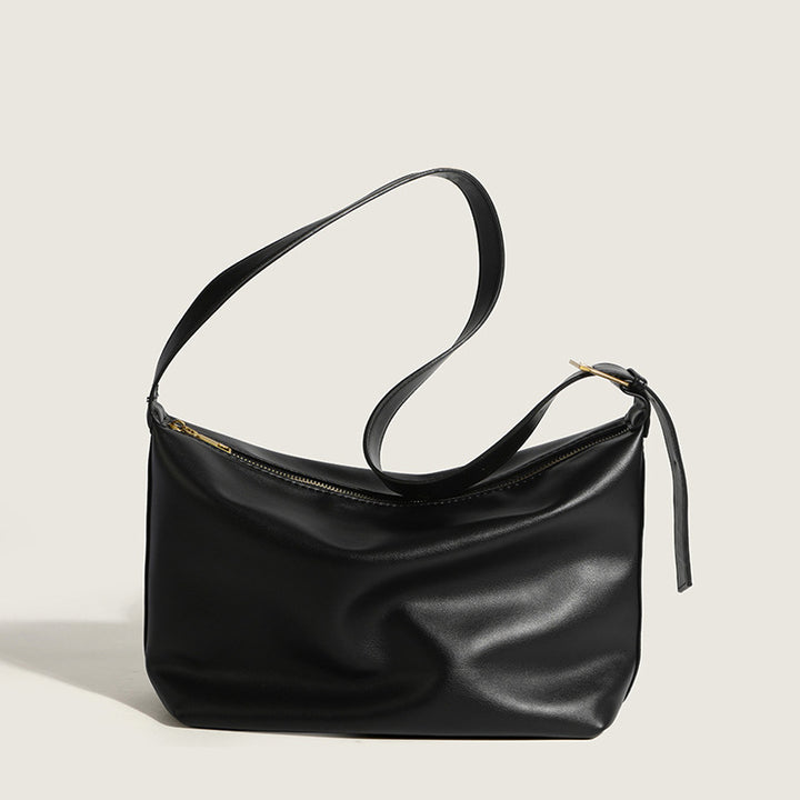Damen Hobo-Tasche aus hochwertigem Kunstleder mit raffiniertem Faltendesign Nord Taschen