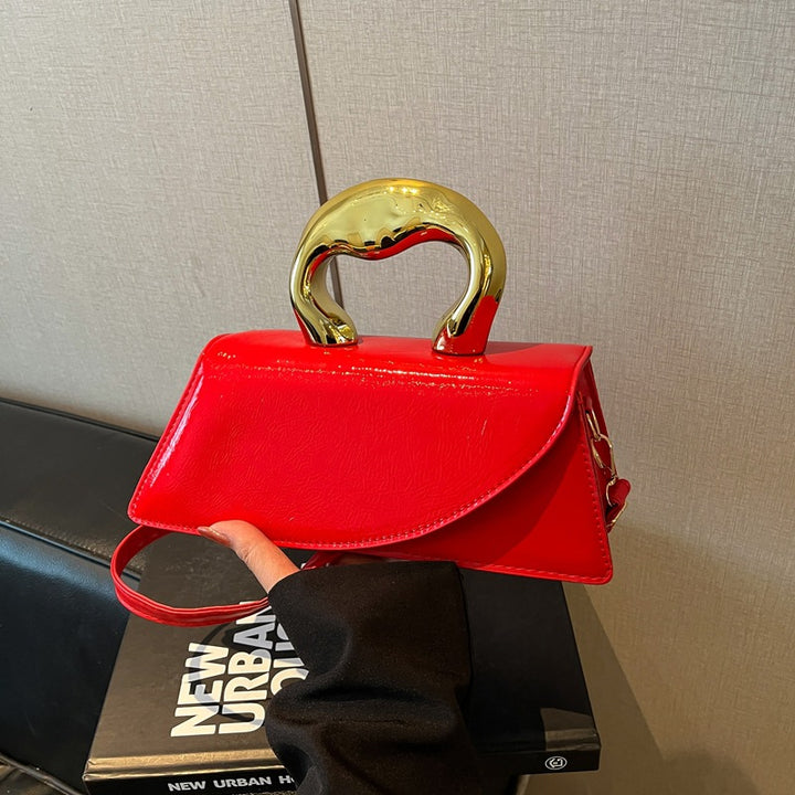 Damen Handtasche mit elegantem Goldgriff Nord Taschen