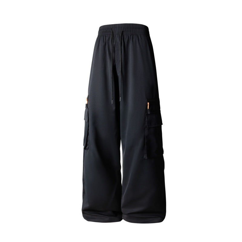 Herren Weite Cargo-Hose im Oversize-Schnitt mit elastischem Tunnelzugbund und Multifachtaschen Nord Taschen