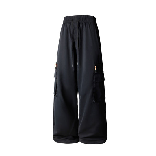 Herren Weite Cargo-Hose im Oversize-Schnitt mit elastischem Tunnelzugbund und Multifachtaschen Nord Taschen