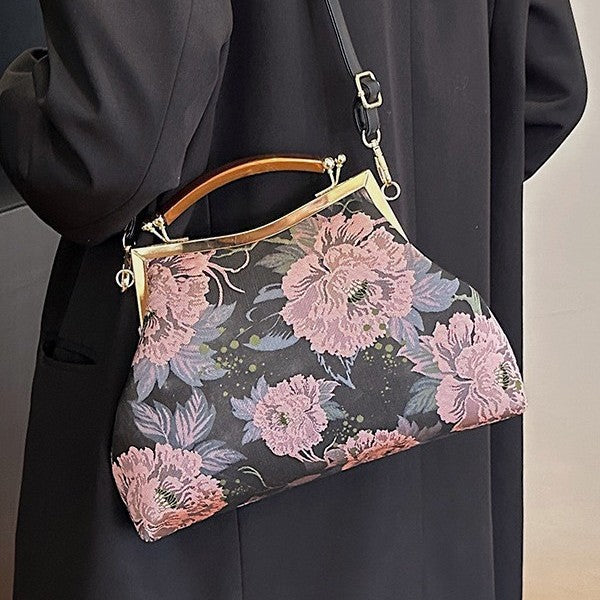 Damen elegante Handtasche mit floralem Design Nord Taschen 1780428170