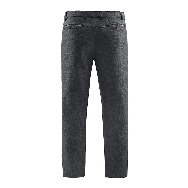 Herren Tailored-Chinohose mit geradem Bein, Gürtelschlaufen & Wiener Naht Nord Taschen