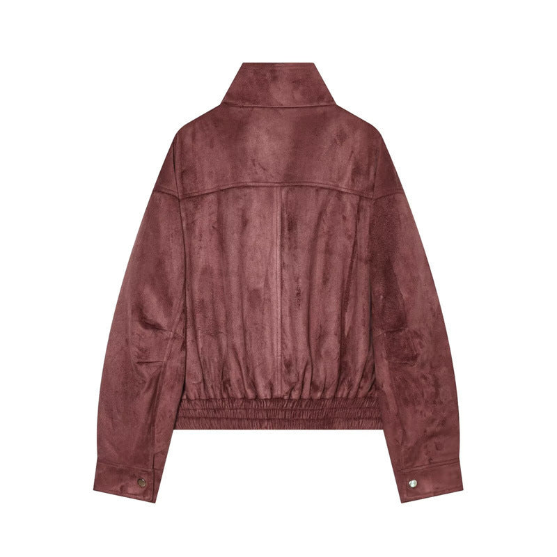 Damen Leichte wattierte Windjacke mit Stehkragen und Polka‑Dot‑Print Nord Taschen