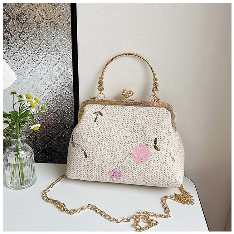 Damen elegante Handtasche mit floralem Muster Nord Taschen