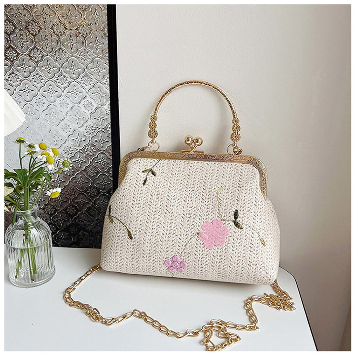 Damen elegante Handtasche mit floralem Muster Nord Taschen