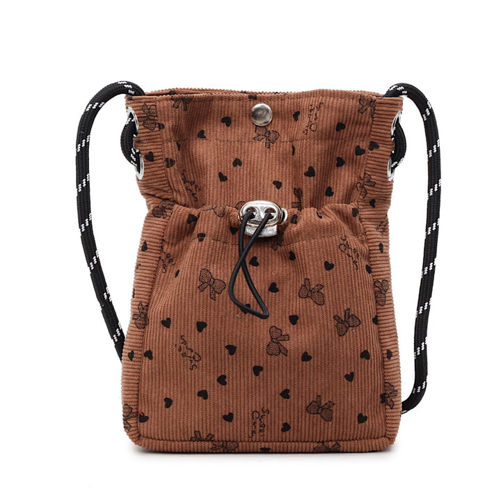 Damen Mini-Beuteltasche mit floralem Muster Nord Taschen