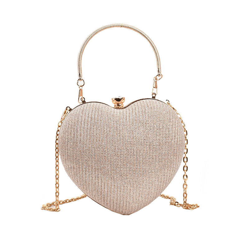 Damen stilvolle Herztasche mit goldenen Akzenten Nord Taschen