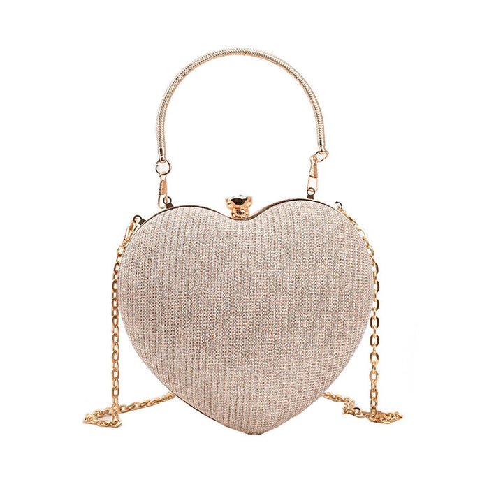 Damen stilvolle Herztasche mit goldenen Akzenten Nord Taschen