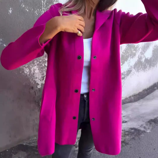 Damen Kapuzen‑Mantel mit Druckknöpfen und Oversize‑Silhouette Nord Taschen