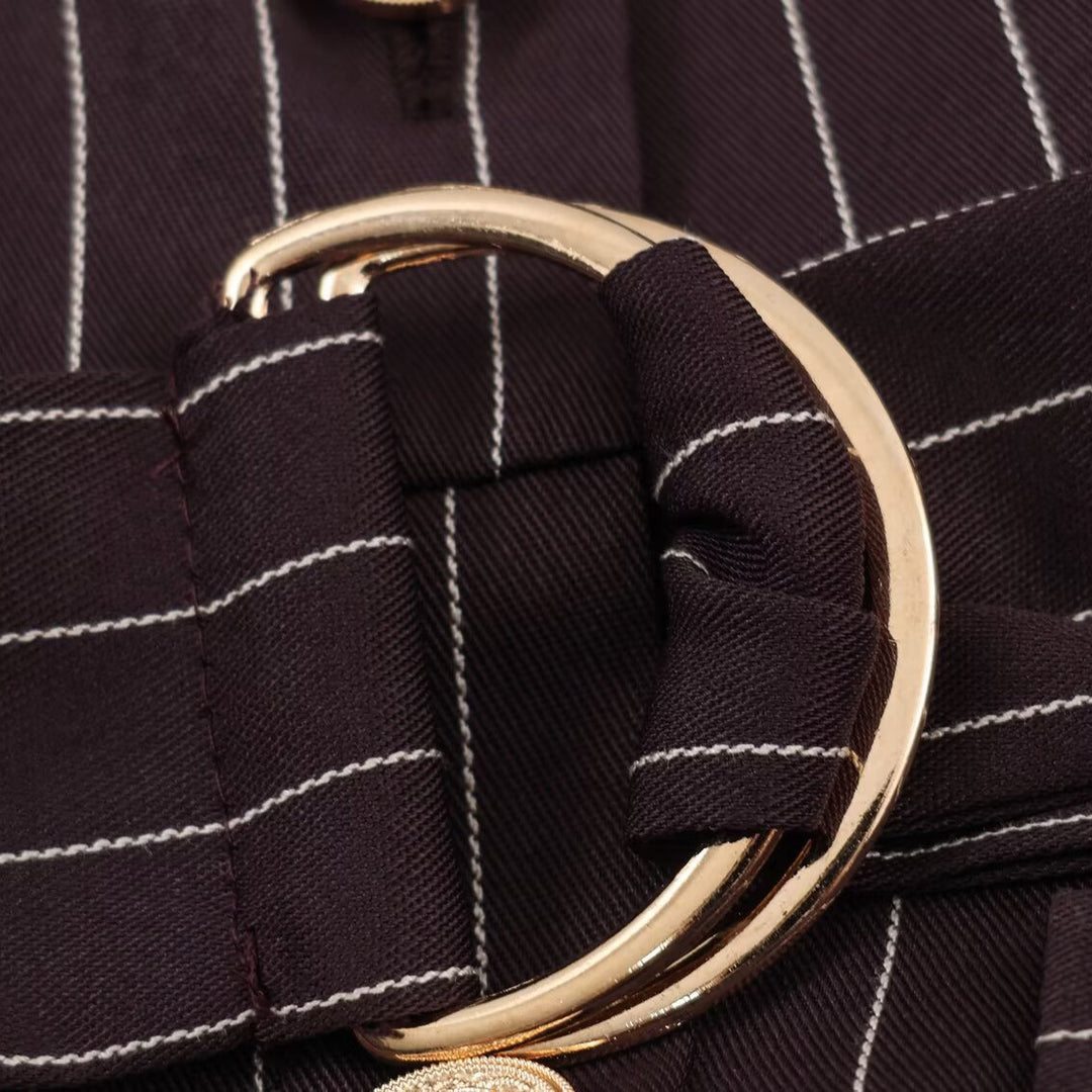 Damen Hemdblusenkleid im Nadelstreifen-Look mit Taillengürtel Nord Taschen