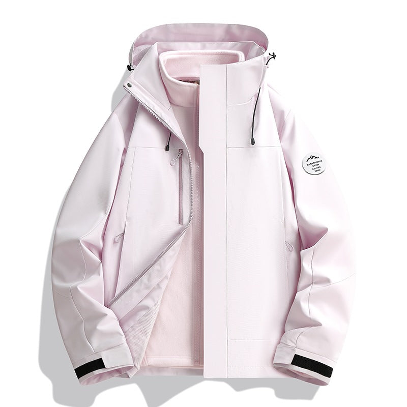 Herren Wetterfeste Softshelljacke mit Fleece‑Innenfutter, verstellbarer Kapuze & Reißverschluss‑Brusttasche Nord Taschen