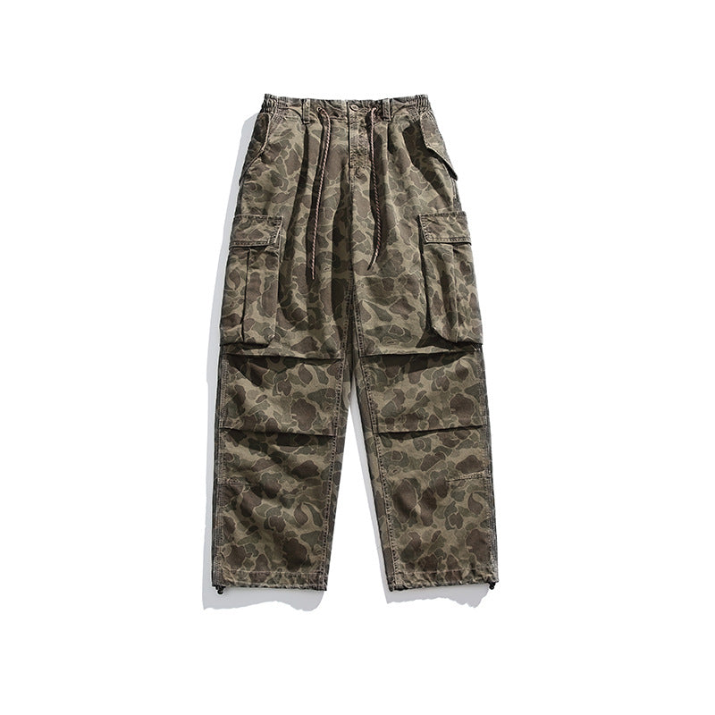 Herren Cargo-Overshirt im Utility-Stil mit Camouflage-Print und Mehrfachtaschen Nord Taschen