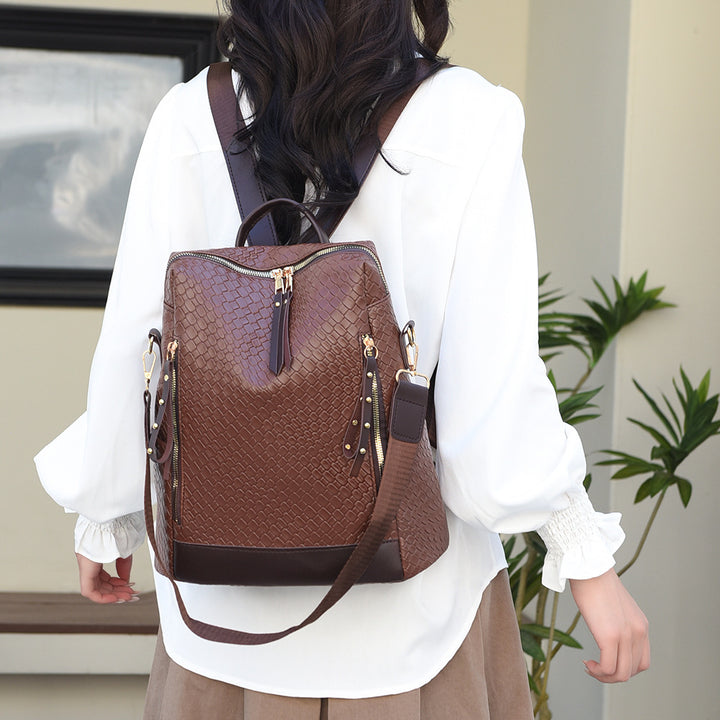 Damen eleganter Rucksack mit trendigem Schlangenleder-Design Nord Taschen
