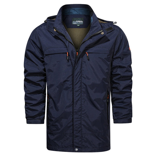Herren leichter Fieldparka mit Kapuze, atmungsaktivem Mesh‑Futter und multifunktionalen Taschen Nord Taschen